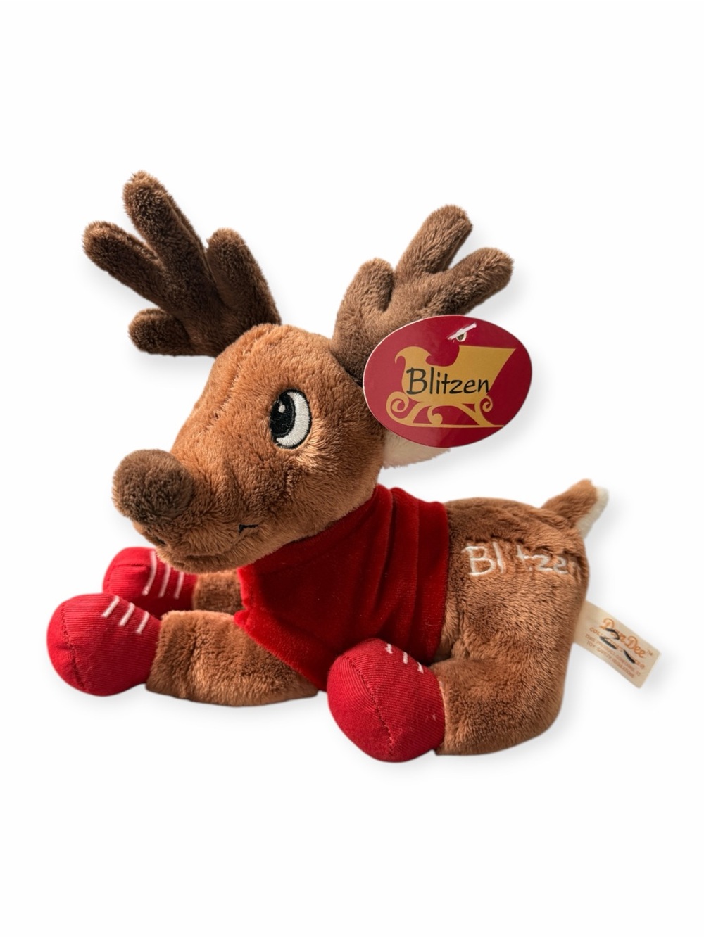 Dan Dee Blitzen Reindeer Plush 2009 Christmas 7.5” EarthRite Tags